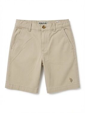 Polo by Ralph Lauren Beige Flat-Front Shorts